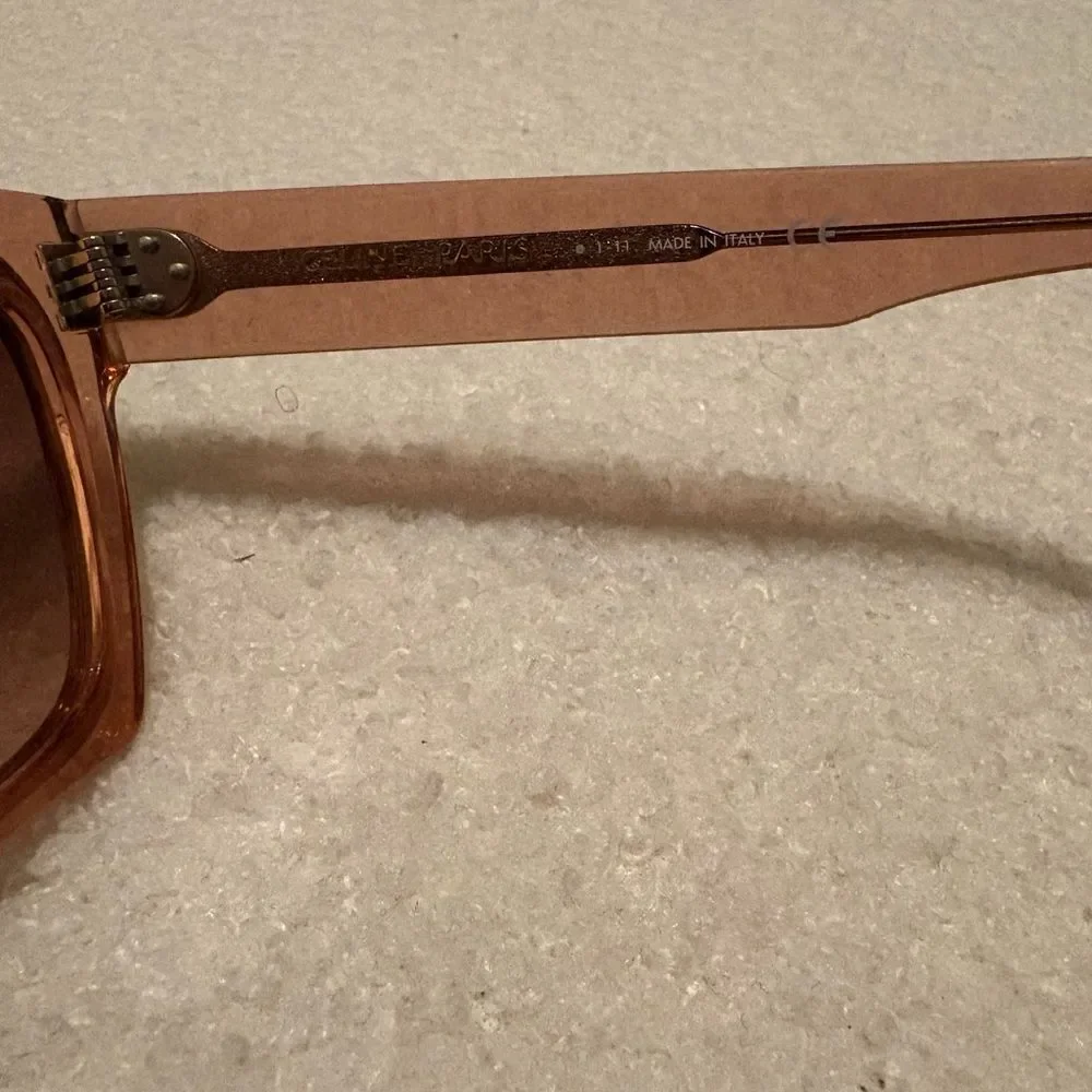 Celine Transparent Square Sunglasses